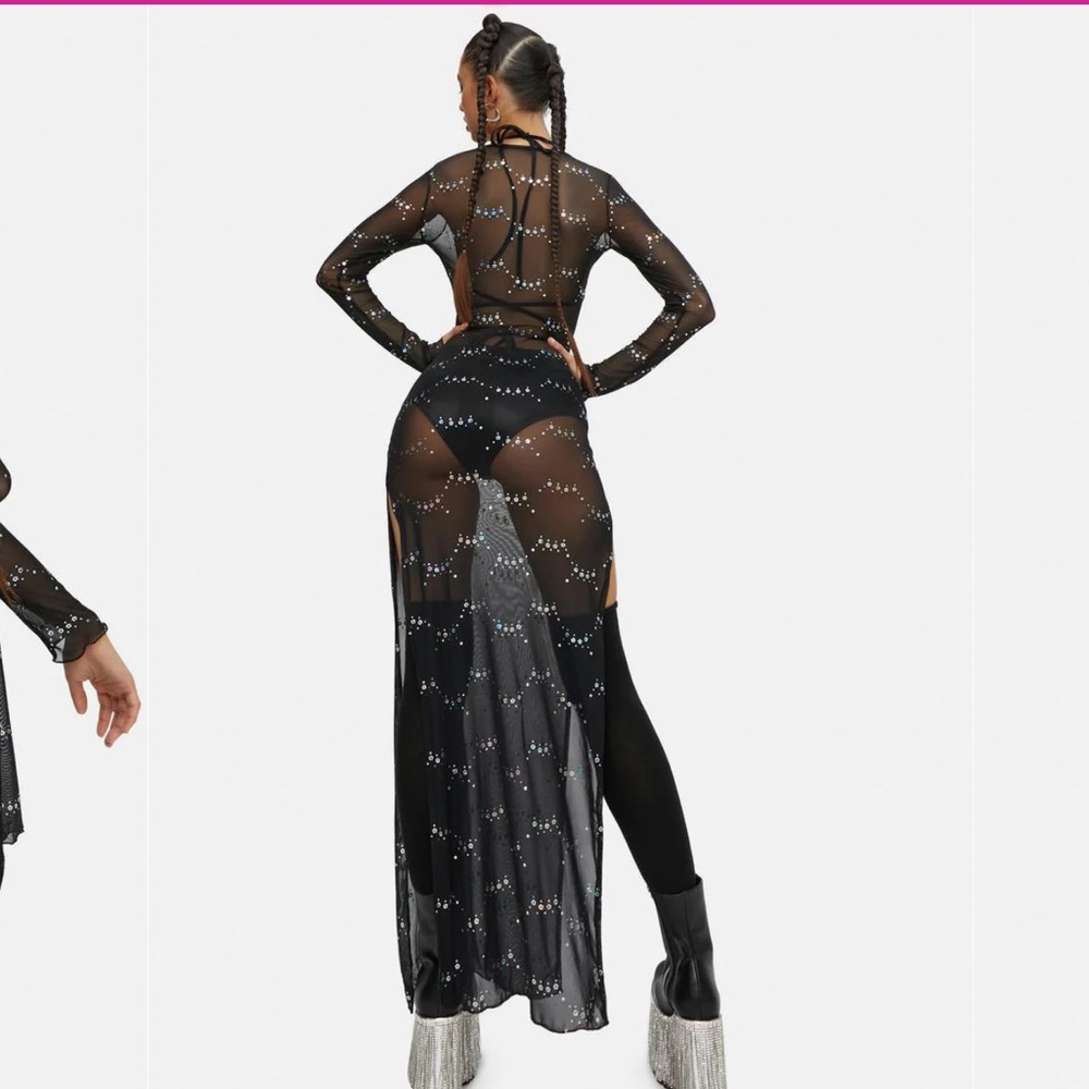 Lunar Fantasy Mesh Maxi Dress